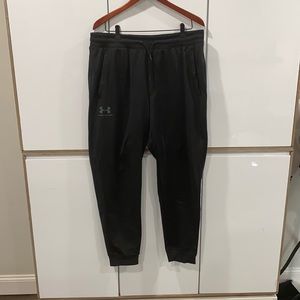 Under Armour black joggers, gently worn